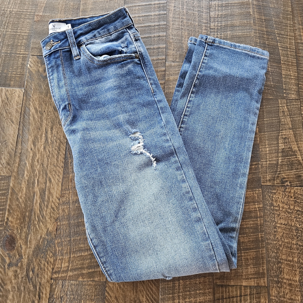 Classic Blue Distressed Jeans